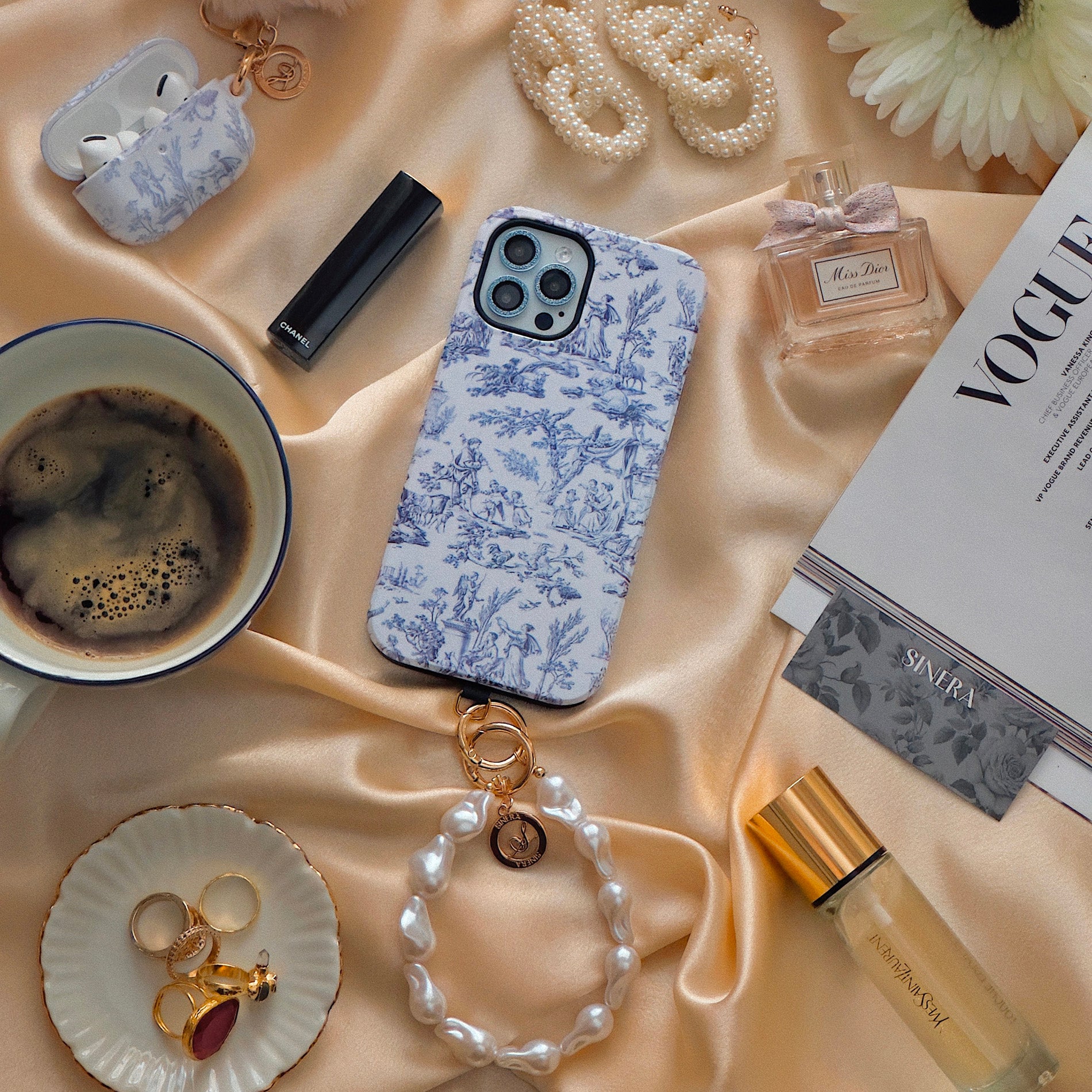 Amelia French Toile de Jouy Phone Case